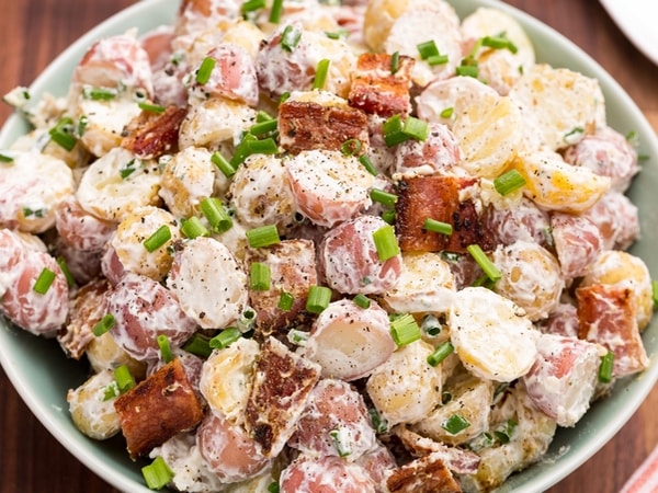 Salade de pommes de terre au bacon