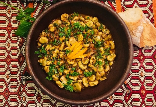 Salade de fèves fraîches