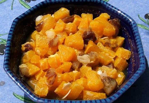 Oranges et dattes à la Marocaine