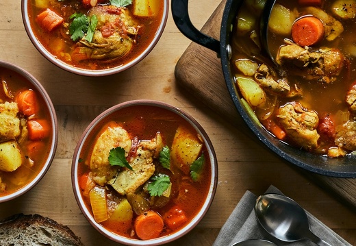 Soupe brésilienne au poulet