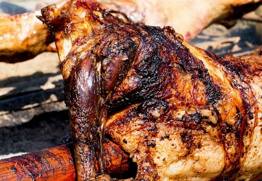 Agneau à la broche