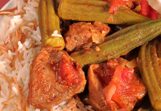 Poulet aux gombos ‘ bamyes’