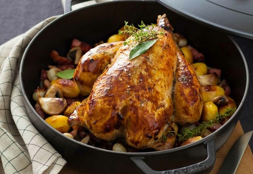 Poulet au four