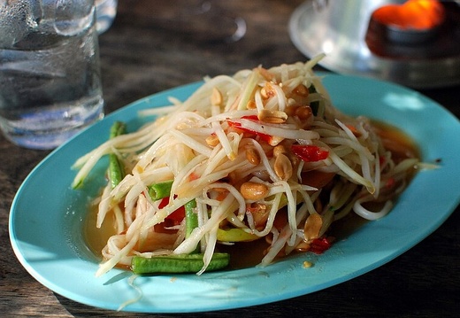Salade de papaye verte