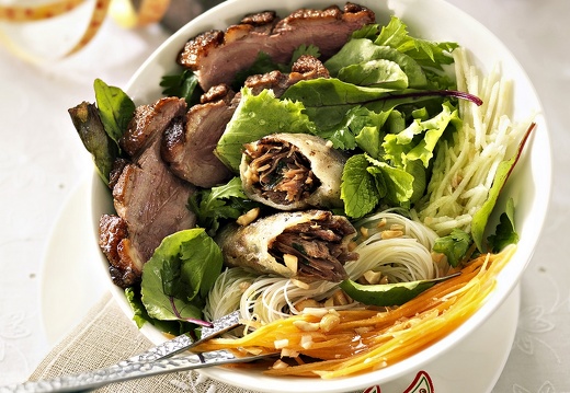 Bo bun  nems de canard confit