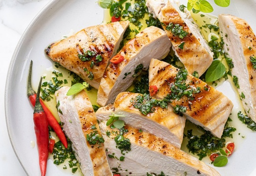 Poulet mariné au chimichurri