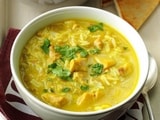 Soupe de poulet au curry